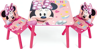Produktbild von Disney 19328198 Kindersitzgruppe Minnie Mouse, Tisch & 2