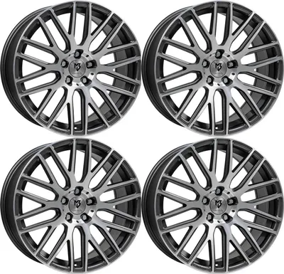 Obrázok produktu pre MB Design Rims KV4 7.5Jx18 ET 42 5x112 Grey 4-KV47518425RZ-G2 kompatibilný s VW Beetle Caddy E-Golf EOS Golf ID.3 Jetta Passat Scirocco R Scir