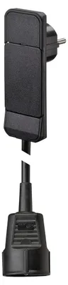 Produktbild von NVB 104549 Strom Verlaengerungskabel Schwarz 1.60m