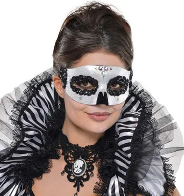 Produktbild von Venezianische Skelett Maske für Damen