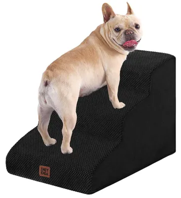 Obrázek produktu pro Schůdek pro psy, 3 stupně, výška 40 cm, černý