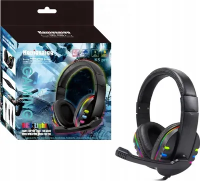 Zdjęcie produktu dla Słuchawki Gamingowe Dla Graczy Mikrofon Led Rgb Pc