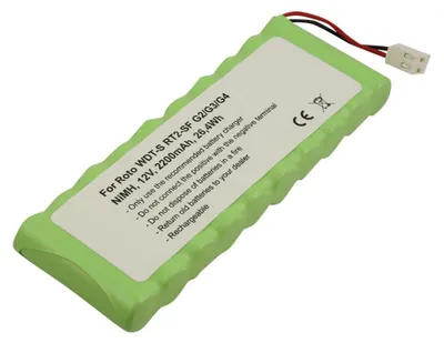 Immagine prodotto di Avizar, batteria NiMH 2,2A per tapparella Roto WDT-S RT2 SF G2 / G3 / G4 12V, verde