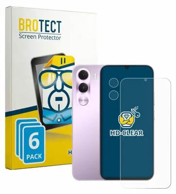 Produktbild von 6x Für realme C100i (Display+Kamera) Schutzfolie BROTECT Displayschutz Display Schutz Folie Klar Transparent