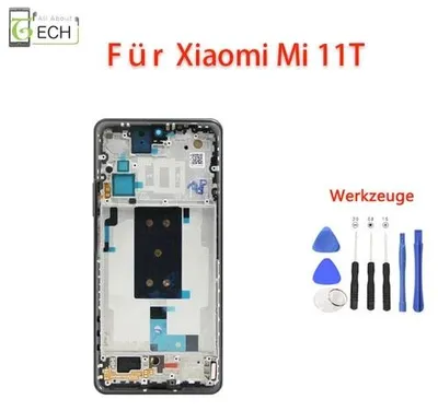 Produktbild von Für Xiaomi Mi 11T LCD Display Incell mit Rahmen Touchscreen Bildschirm Schwarz