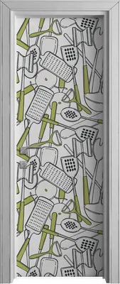 Produktbild von Tür Selbstklebende 70x210 cm Türfolie Türtapete Klebefolie - Küchenutensilien