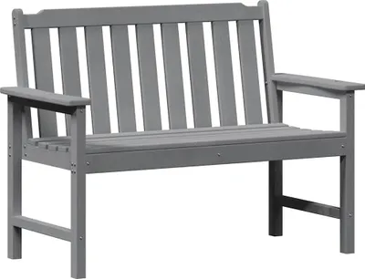 Zdjęcie produktu dla Ławka Ogrodowa Jasnoszara, 120 Cm Hdpe Lumarko!