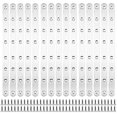 Obrázok produktu pre Konektor z nehrdzavejúcej ocele, 293 x 19 x 3 mm, perforovaná doska