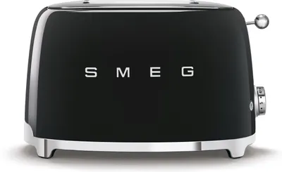 Produktbild von SMEG Toaster 2-Schlitz kompakt 50s Style TSF01BLEU, Schwarz, Hochglanz