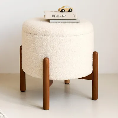 Produktbild von Petite Amélie Sitzhocker mit Stauraum Cerise - Beige