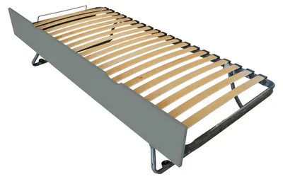 Immagine prodotto di Letto a cassetti 90x190 in pino massello - Grigio