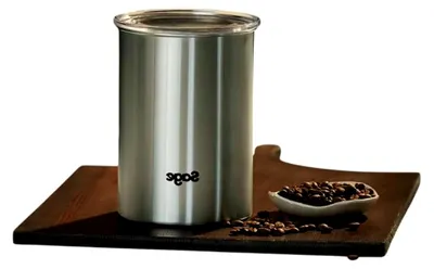 Produktbild von Kaffeebohnenbehälter – 500g Kapazität, Frischeversiegelung, Edelstahl, geeignet für Espressomaschinen