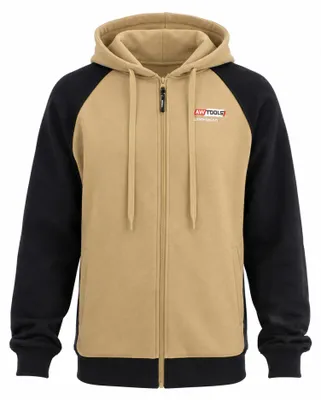 AWTOOLS Fleecejacke T6, schwarz-beige, Größe S, warm und elastisch