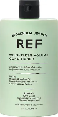 Produktbild von REF Weightless Volume, Frauen, Nicht-professionelle Haarspülung, Dünnes Haar, Dünnes Haar, Glanz, Verstärkung, 245 ml, Flasche
