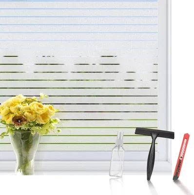 Produktbild von Datenschutzfolie mit Streifen, 90 x 400 cm, für Fensterdekoration