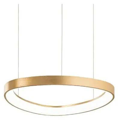 Produktbild von Ideal Lux 341637 GEMINI Pendelleuchte LED 78W 8600/5130lm 2700K Messing EIN/AUS