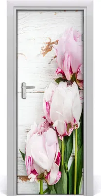 Produktbild von Tulup Türaufkleber 75x205 cm Dekorative Aufkleber Selbstklebend Wasserdichte Tapete Abnehmbar Schlafzimmer Wohnzimmer Wohnkultur - Pfingstrose