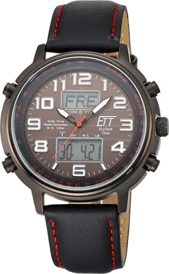 Produktbild von ETT EGS-11452-22L Funk-Solar Herrenuhr Hunter II Lederband schwarz