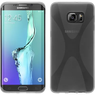 Produktbild von PhoneNatic Case kompatibel mit Samsung Galaxy S6 Edge Plus - clear Silikon Hülle X-Style Cover