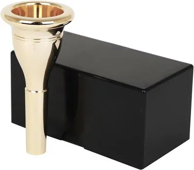 Produktbild von Mundstück Musikinstrument - Messing Zubehör - Musik machen - Präzision Made - 133 mm Schaft - Gold