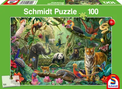 Produktbild von Bunte Tierwelt im Dschungel, Puzzle