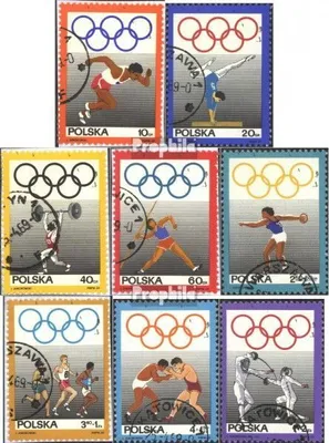 Produktbild von Briefmarken Polen 1969 Mi 1908-1915 (kompl.Ausg.) gestempelt Poln. Olympisches Komitee