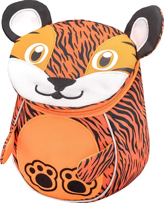 Obrázek produktu pro BELMIL® 30515-12 BELMIL® Kindergartenrucksack Mini Animals Tiger Kunstfaser orange/schwarz