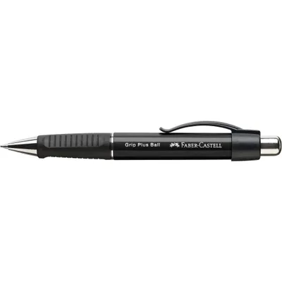 Produktbild von FABER-CASTELL Druckkugelschreiber GRIP PLUS schwarz Strichstärke: 0,5 mm