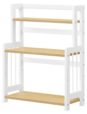 Immagine prodotto di Portaspezie in bambù, scaffale da cucina a 3 livelli | Colore naturale | 41x18x53 cm
