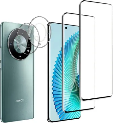 Produktbild von 4in1 Set für Honor Magic 6 Pro 5G  2x Display Schutzglas + 2x Kameraschutz 9H Panzerfolie