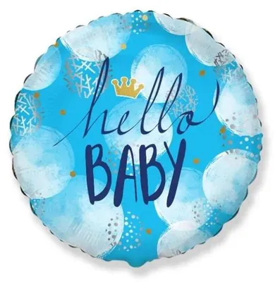 Immagine prodotto di Palloncino in foil Hello Baby Boy FX 46 cm - Godan