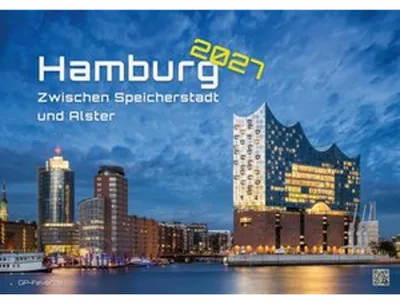 Obrázek produktu pro Hamburg – Mezi čtvrtí Speicherstadt a jezerem Alster – Rok 2027 – Kalendář, formát DIN A3
