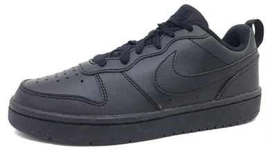 Image de Chaussures de sport Nike Court Borough pour enfants, baskets, chaussures d'entraînement, couleur noire