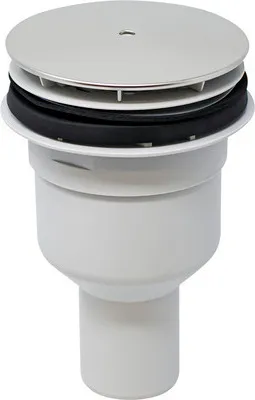 Produktbild von Ablauf für Duschwanne flach Abgang senkrecht chrom matt D20653