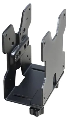Produktbild von Ergotron 80-107-200, Tischmontierte CPU-Halterung, 2,7 kg, Schwarz, 700 g, 180 x 110 x 150 mm, 900 g