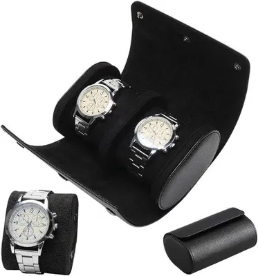 Immagine prodotto di Portaorologi - Pratico contenitore per gioielli con 2 scomparti per collezioni di orologi.
