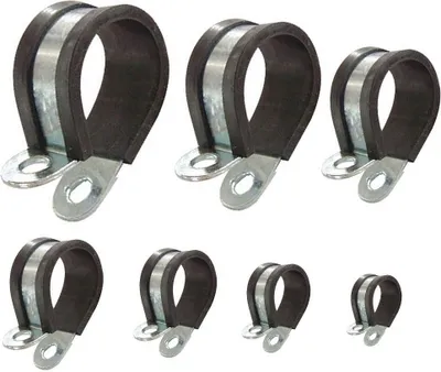 Produktbild von 4x AUPROTEC Rohrschellen mit Gummieinlage Ø 15mm / Band 20mm