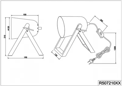 Obrázok produktu pre Stolová lampa MARC Grey R50721080 R50721011