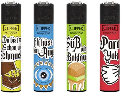 Produktbild von Clipper Feuerzeug 4er Set Para York