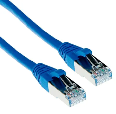 Produktbild von ACT FB7603, 3 m, Cat6a, S/FTP (S-STP), RJ-45, RJ-45, Blau