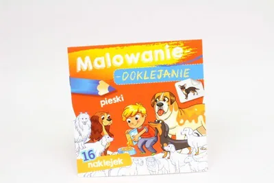 Produktbild von Hunde-Malbuchaufkleber bemalen und kleben