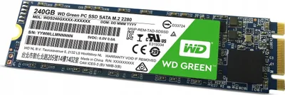 Produktbild von Western Digital Green, 240 GB, M.2, 540 MB/s, 6 Gbit/s
