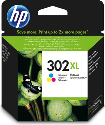 Produktbild von HP 302XL Druckerpatrone cyan, magenta, gelb (F6U67AE)