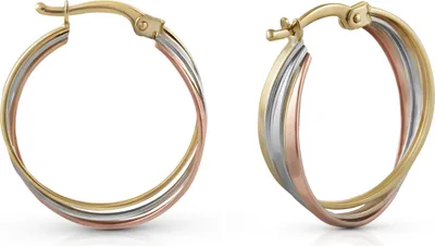 Produktbild von Fascination by Ellen K. Ohrringe Gold 585 dreifarbig