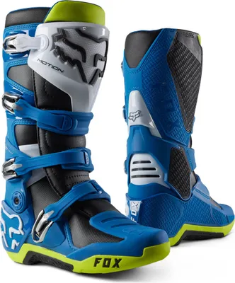 Zdjęcie produktu dla Buty motocrossowe FOX Motion, niebieski/żółty, 5