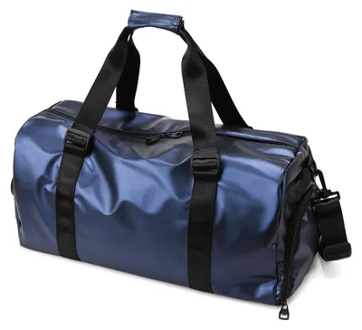 Produktbild von Sporttasche für Frauen und Männer - Reisetasche mit Schuhfach und nasser Tasche, Blau