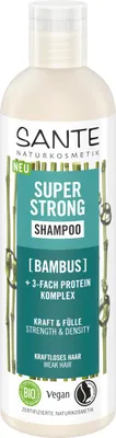 Obrázok produktu pre POSILŇUJÚCI ŠAMPÓN PRE SLABOBÉ A ŽIARNE VLASY BAMBUS A EKO PROTEÍNOVÝ KOMPLEX 250 ml - SANTE