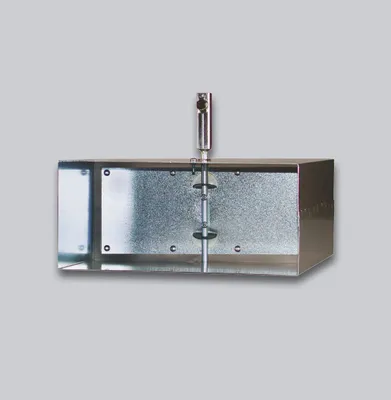 Produktbild von Flachkanal Absperrklappe mit Silikondichtung, Innenvierkantanschluss 8 x 8 mm, 200 x 90 mm
