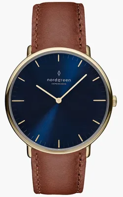 Produktbild von Nordgreen NR40GOLEBRNA Herrenuhr Native 40mm 3ATM