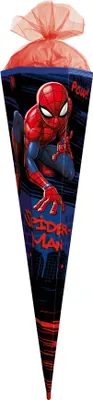 Produktbild von ROTH Schultüte groß Marvel Spider-Man 100 cm eckig Tüllverschluss ROT(H)-Spitze Zuckertüte Schulanfang